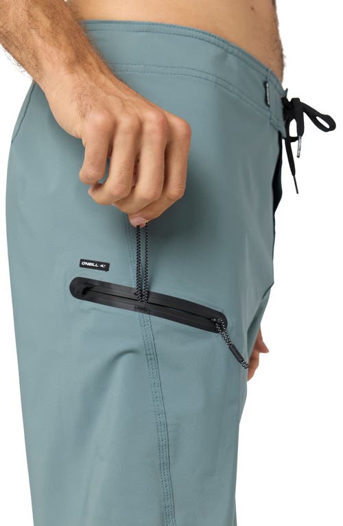 O'neill Superfreak Solid 19 Water Resistant Swim Trunks In Blue