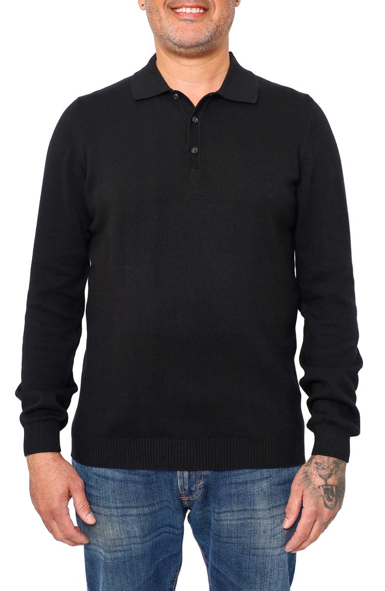 VELLAPAIS Velda Long Sleeve Polo, Main, color,