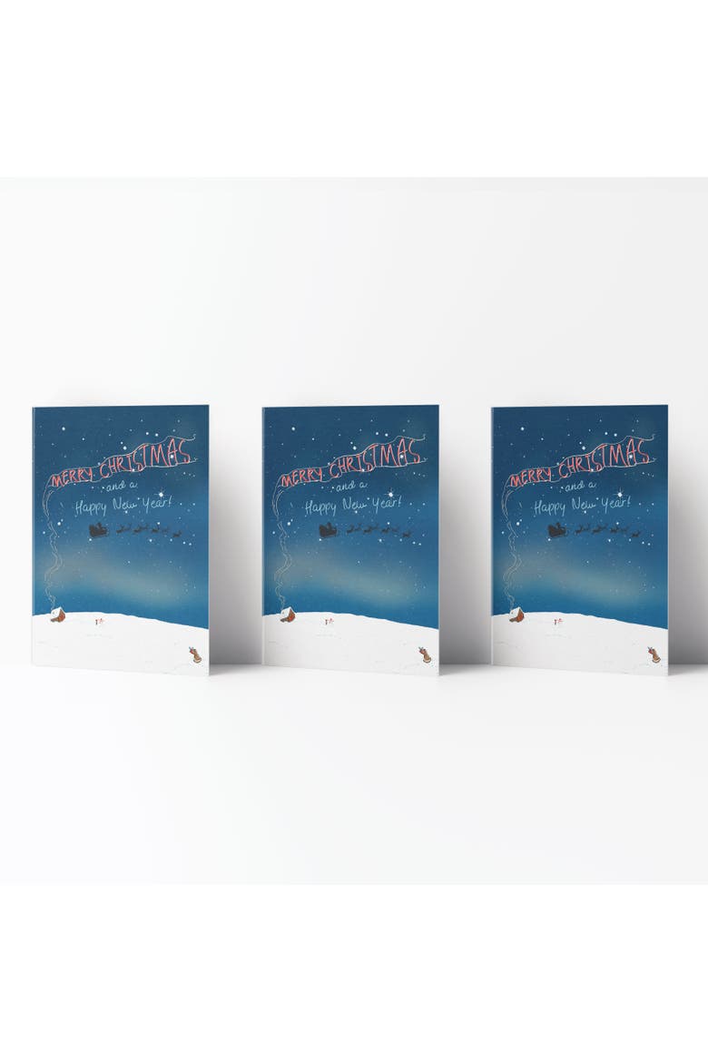 Winter/Holiday Greeting Card Pack Sets (3 ct) Slay Wishes, Main, color, Multi-Pack