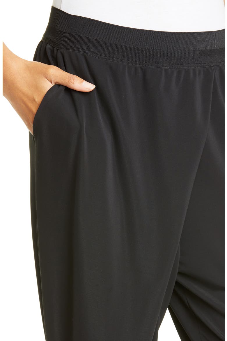 Shana Jersey Pants, Alternate, color, BLACK