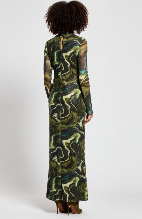 Daska Nasira Dress In Abstract Print