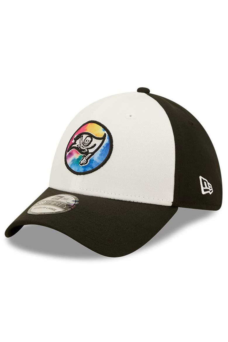 Men's New Era White/Black Tampa Bay Buccaneers 2022 NFL Crucial Catch 39THIRTY Coaches Flex Hat, Alternate, color, White