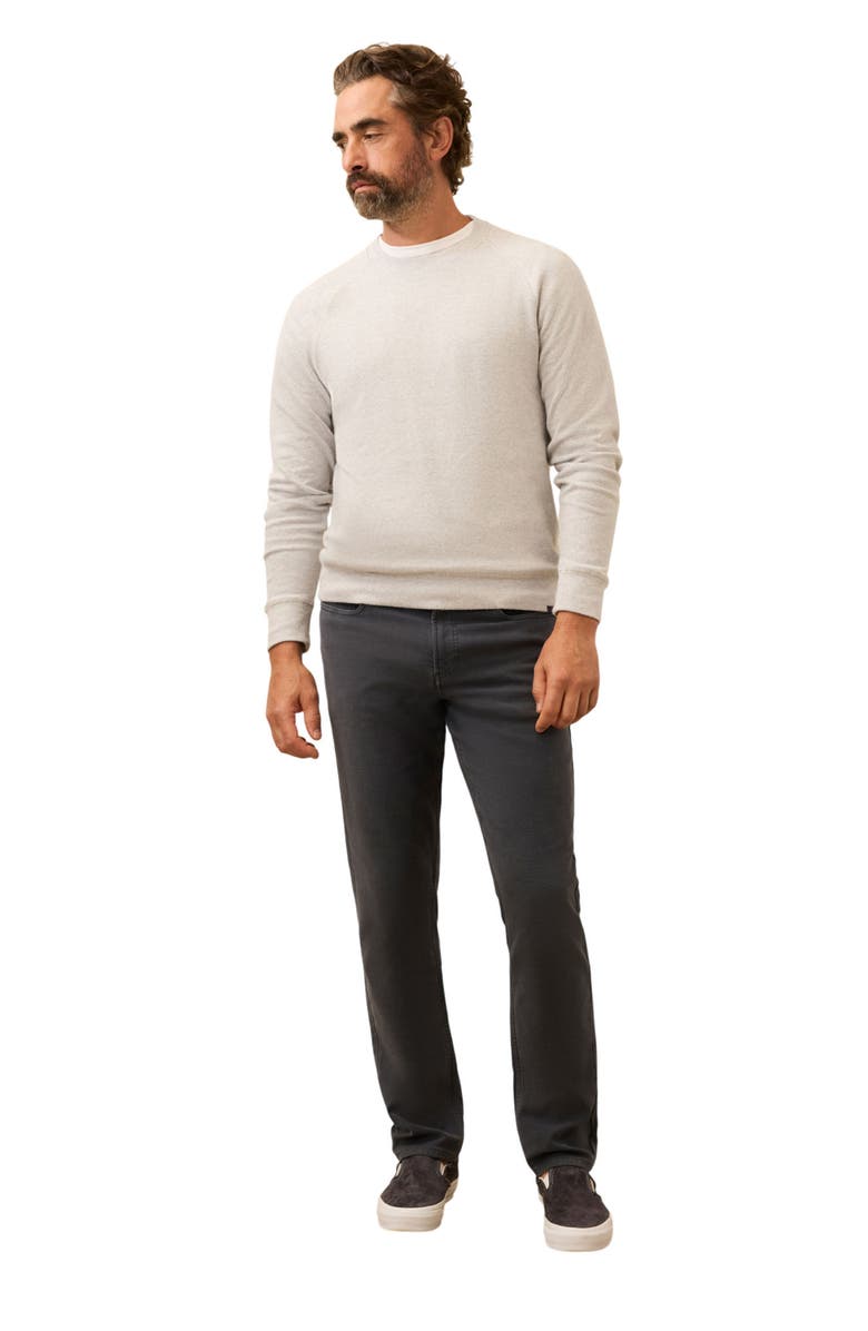 Faherty Legend Crew Organic Cotton Blend Sweater, Alternate, color, Light Heather Grey