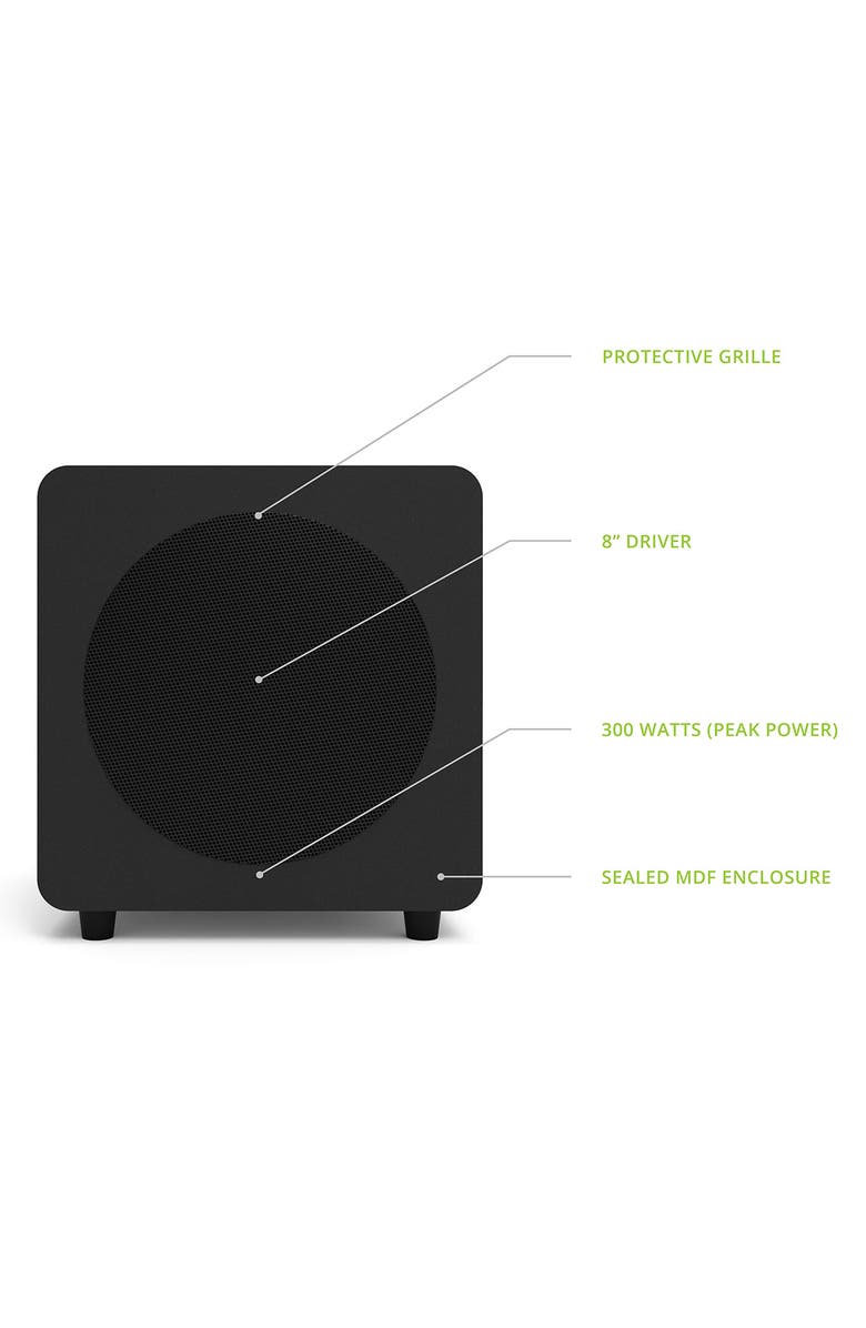 Kanto SUB8 8" Sealed Powered Subwoofer, Alternate, color, Matte Black
