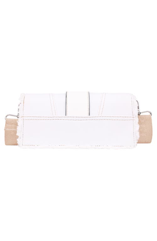 True Religion Frayed Denim Flap Crossbody Bag