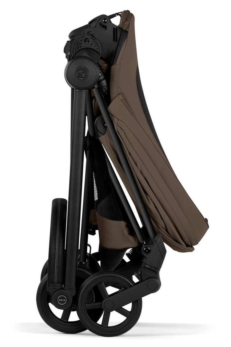 Mios Compact Stroller – Platinum Collection, Alternate, color, MATTE BLACK/ COCONUT BROWN