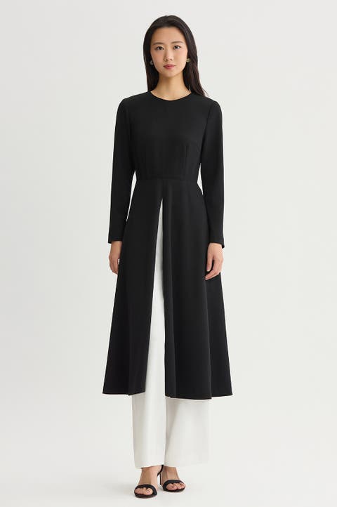 x Anna Marie Modern Longline Slit Blouse