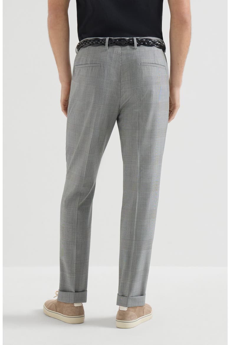 Prince of Wales trousers, Alternate, color, Grey