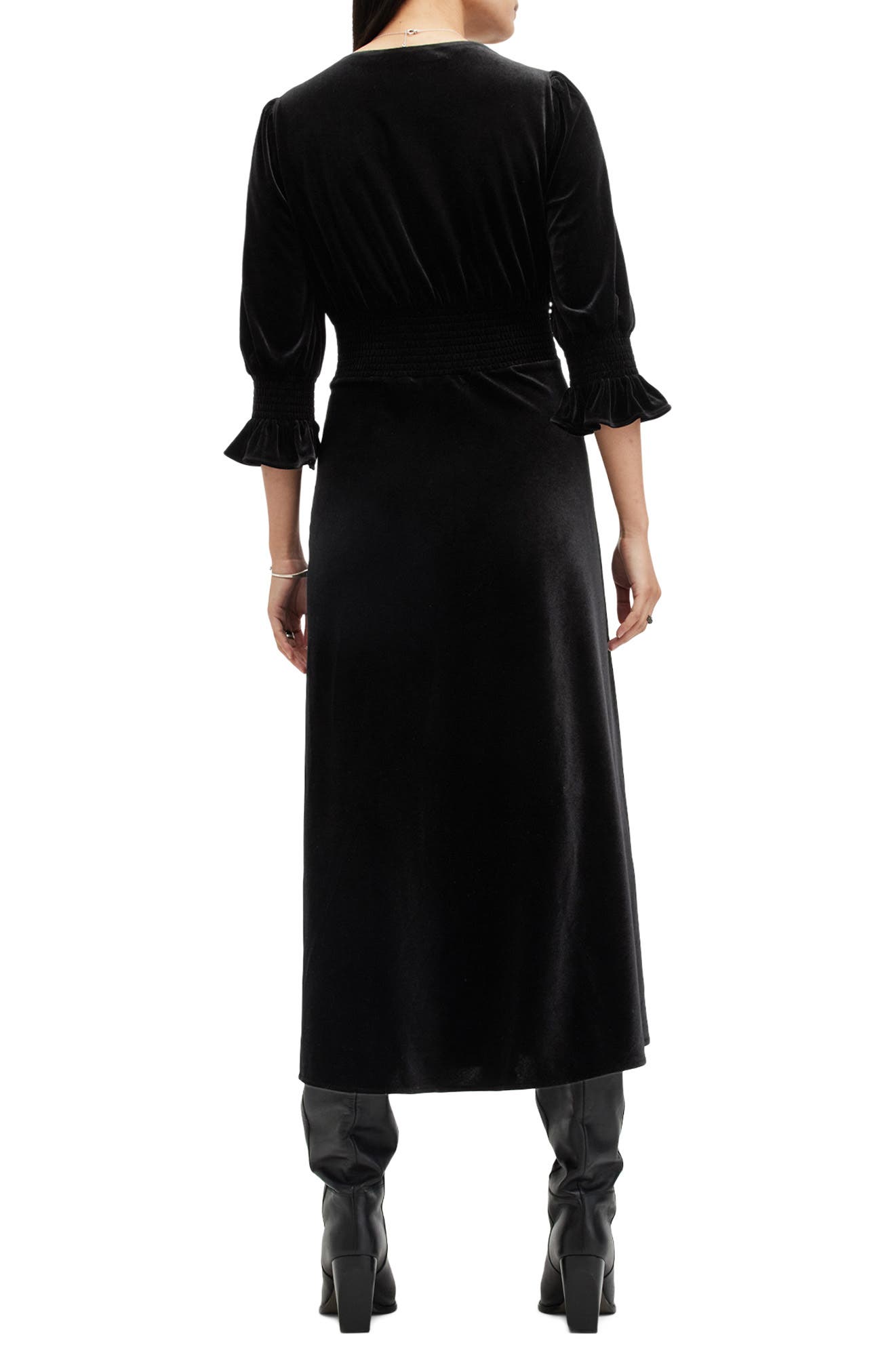Ani Velvet Midi Dress - image 2