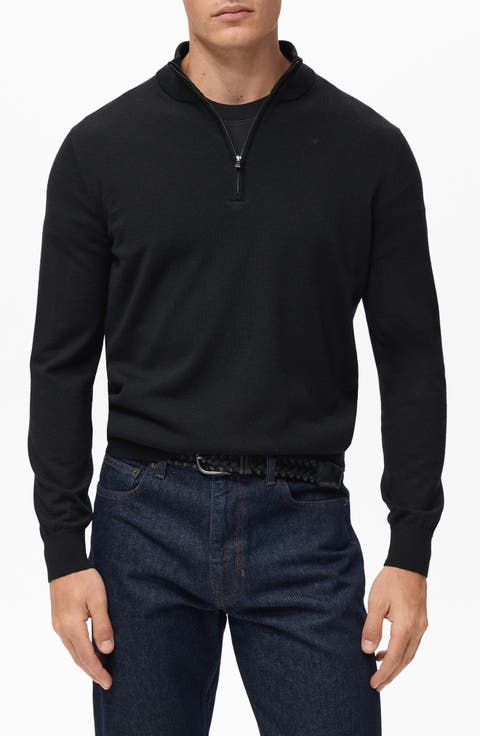 Perkins Wool Quarter Zip Sweater