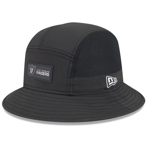 Men's New Era Black Las Vegas Raiders 2025 Sideline  Bucket Hat