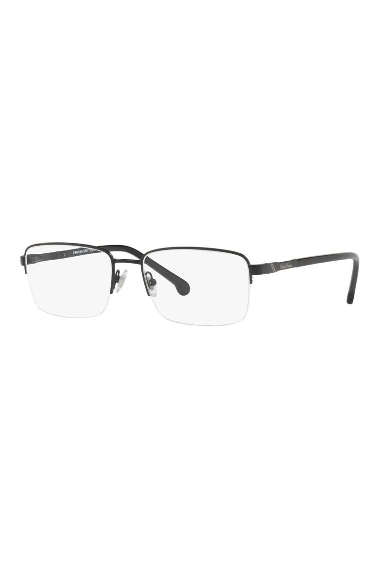 56mm Rectangular Optical Glasses, Alternate, color, MATTE BLACK