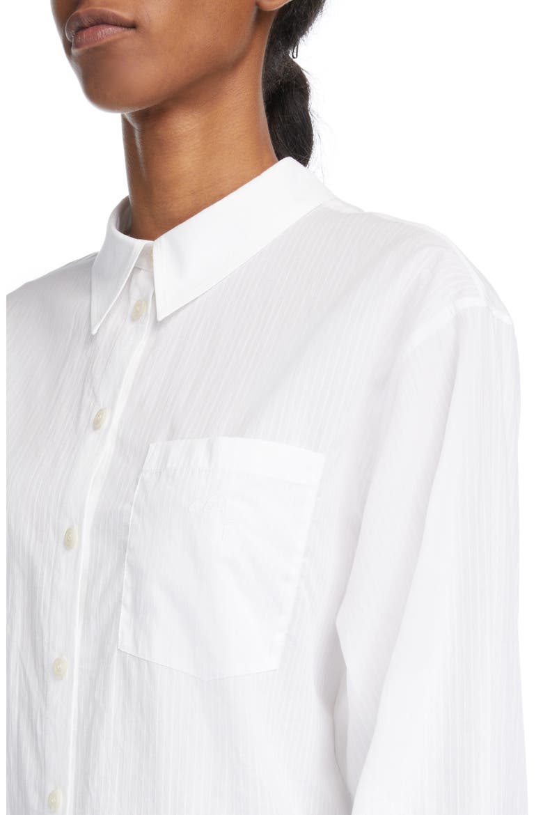 Saffron Fancy Stripe Button-Up Shirt, Alternate, color, WHITE