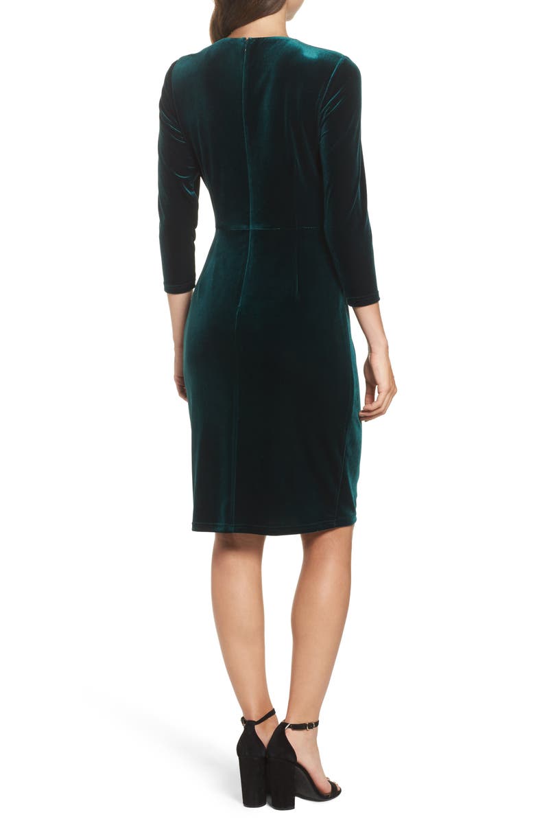 Eliza J Velvet Sheath Dress, Alternate, color,