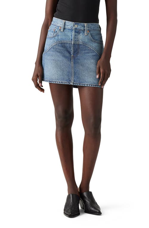 Levi's Icon Western Yoke Skirt In Ironic Iconic Skirt
