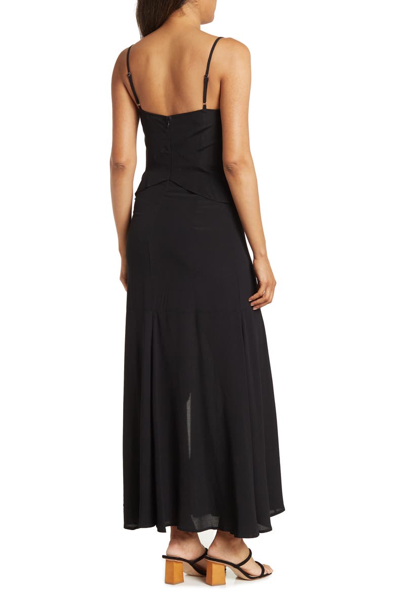 Lovestitch Beaded Crepe Maxi Dress, Alternate, color, 