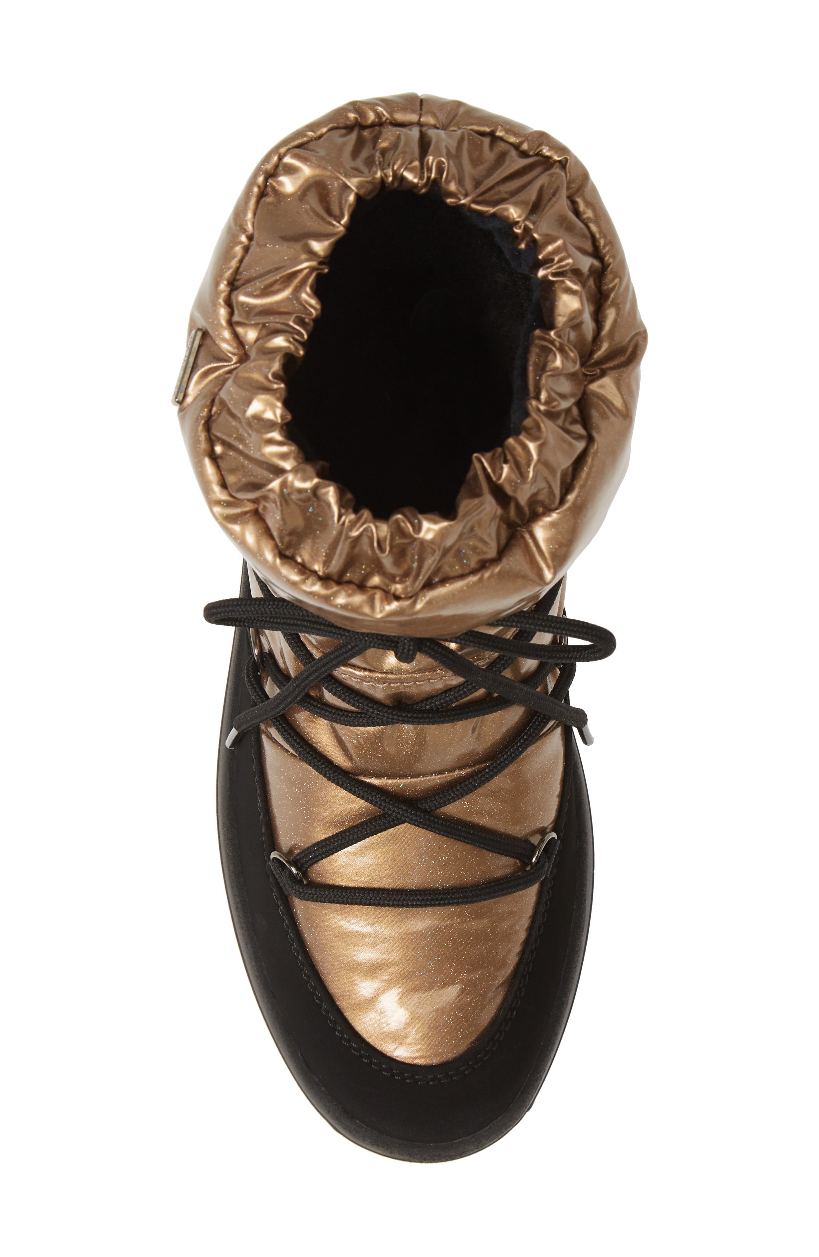 Taya Crystal Waterproof Sneaker Boot, Alternate, color, GOLD