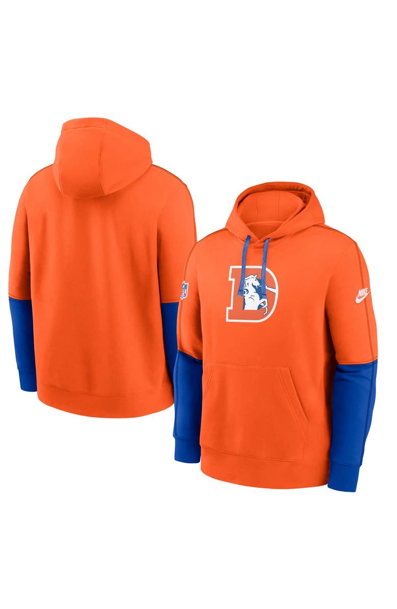Nike Men's Nike Orange Denver Broncos Alternate Logo Club Pullover Hoodie, Alternate, color, 