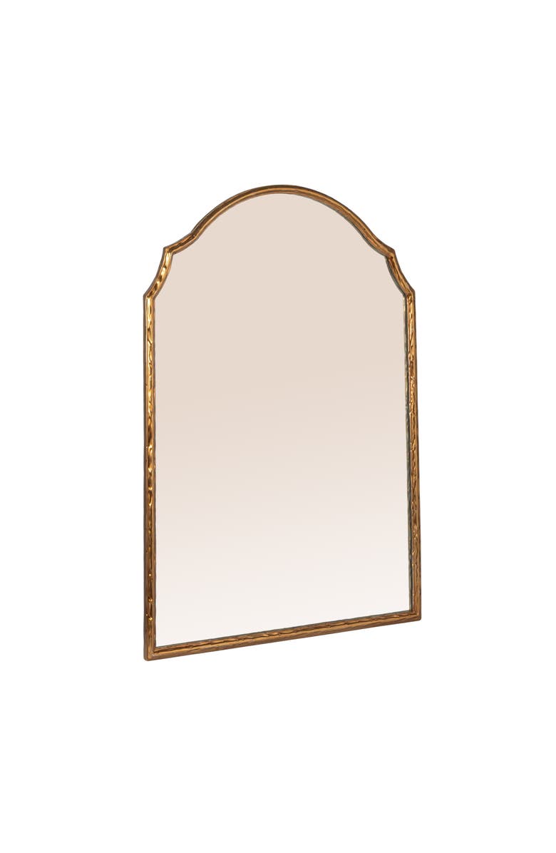 Olive Grove Framed Wall Mirror with Detailed Trim, Main, color, Gold