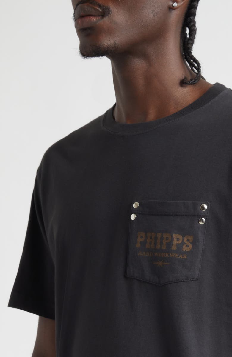 PHIPPS Hard Workwear Pocket Graphic T-Shirt, Alternate, color, Black