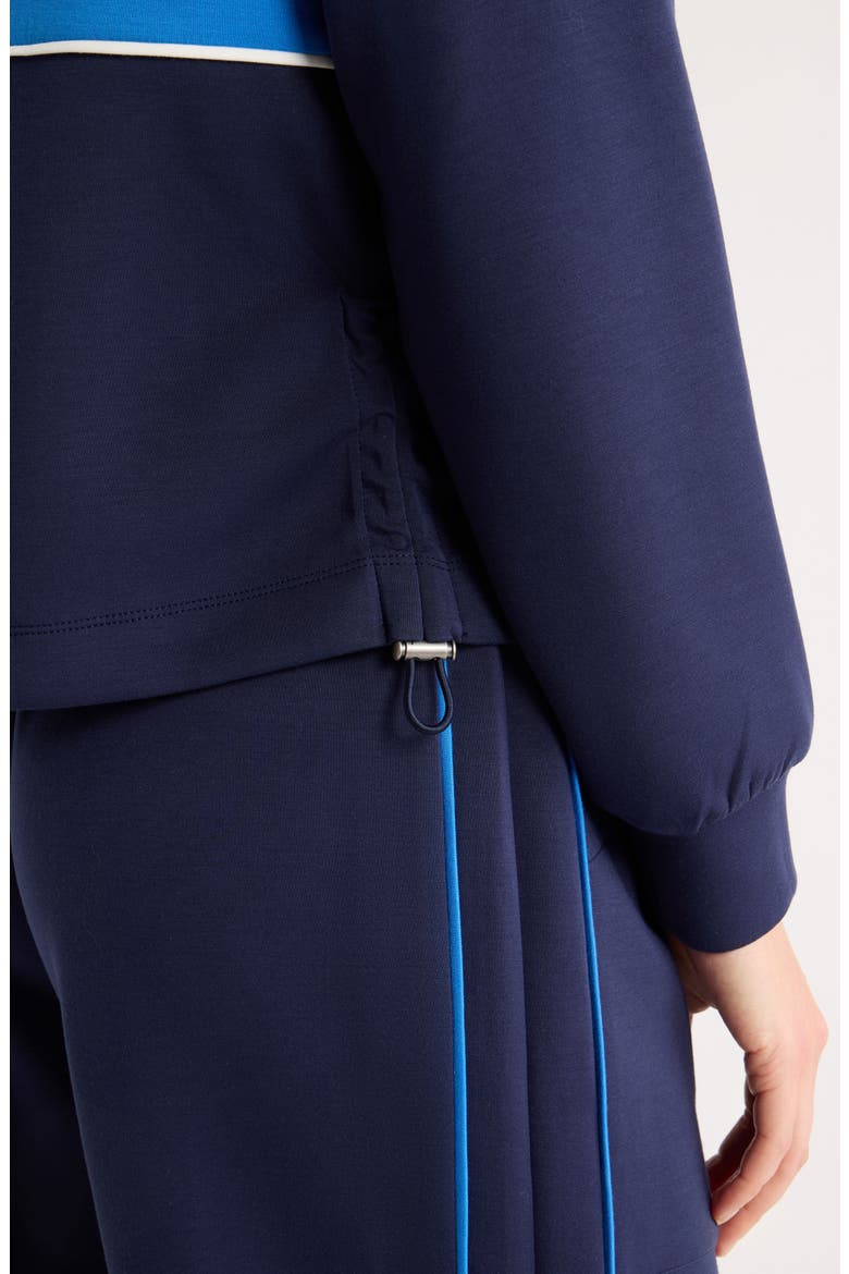 Colorblock Crewneck Sweatshirt, Alternate, color, EVENING BLUE/ PALACE BLUE