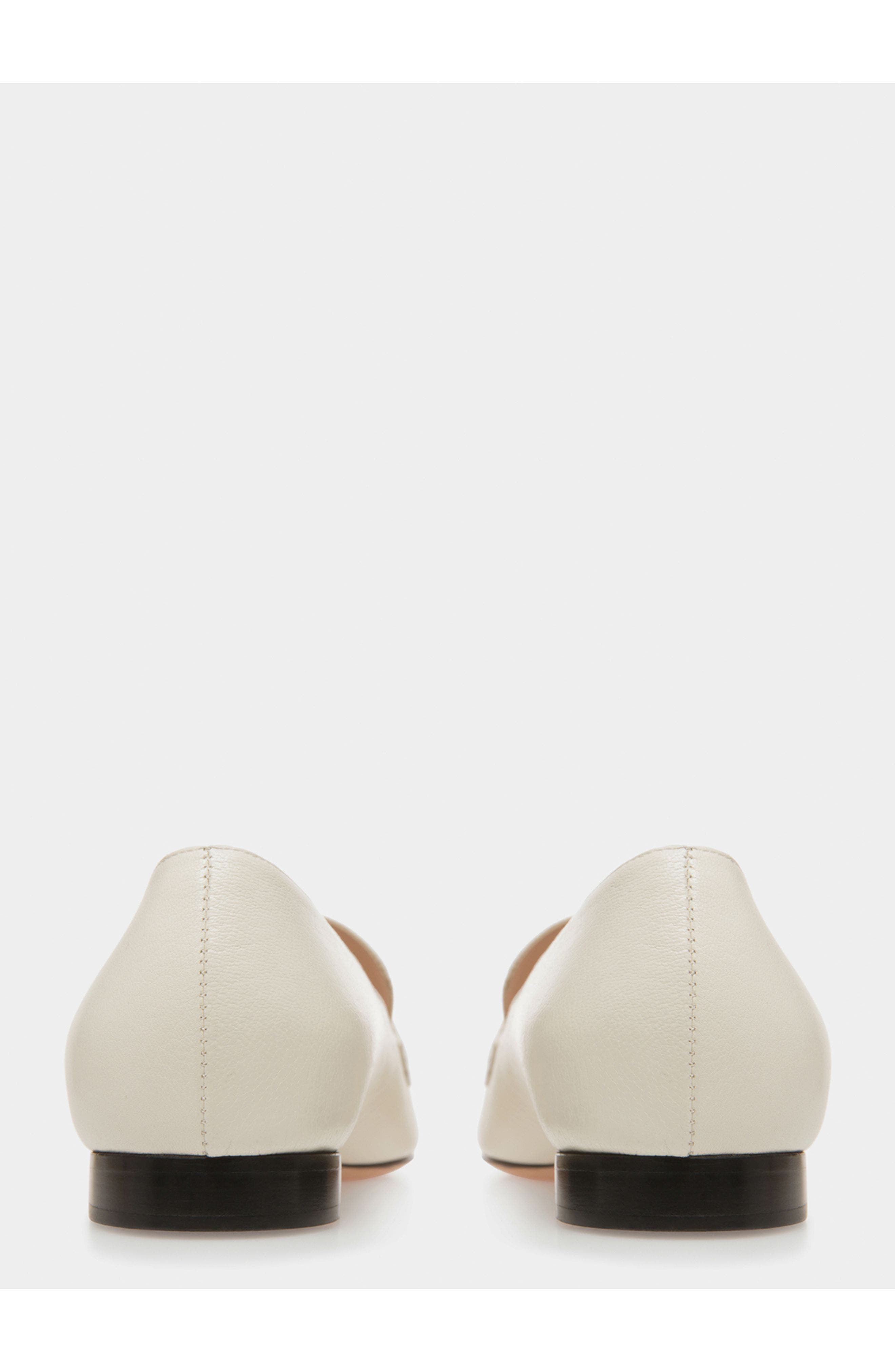 Bally Daily Emblem Loafers In Leather, Alternate, color, White