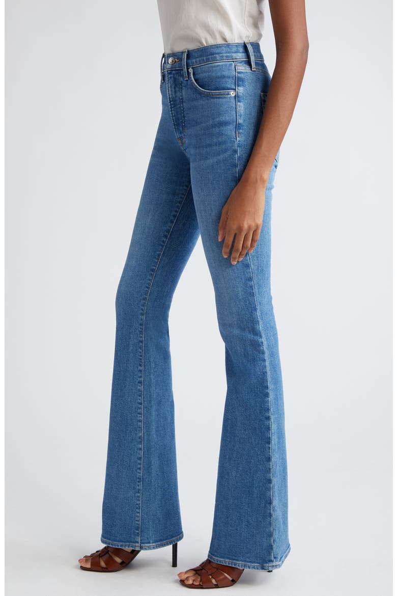 Beverly High Waist Skinny Flare Jeans, Alternate, color, SEDONA RIVER
