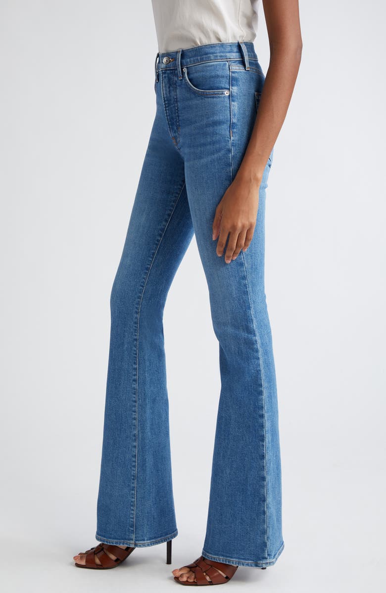 Veronica Beard Beverly High Waist Skinny Flare Jeans, Alternate, color, Sedona River