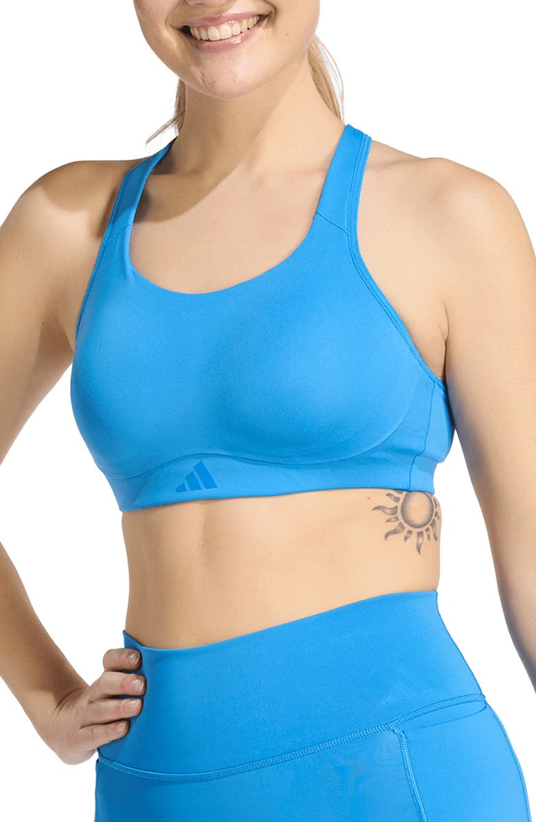 adidas Optime Workout High Support Climacool Sports Bra, Main, color, 
