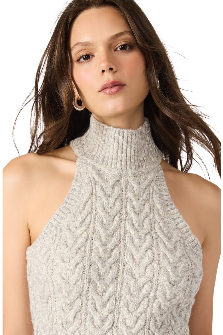 Alina Halter Neck Sweater, Alternate, color, GREY HEATHER