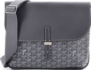 Pre-Owned Goyard Coursier Messenger Bag Coated Canvas and Leather