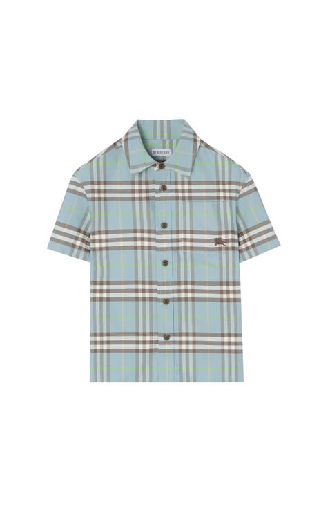 Check Cotton Oxford Shirt