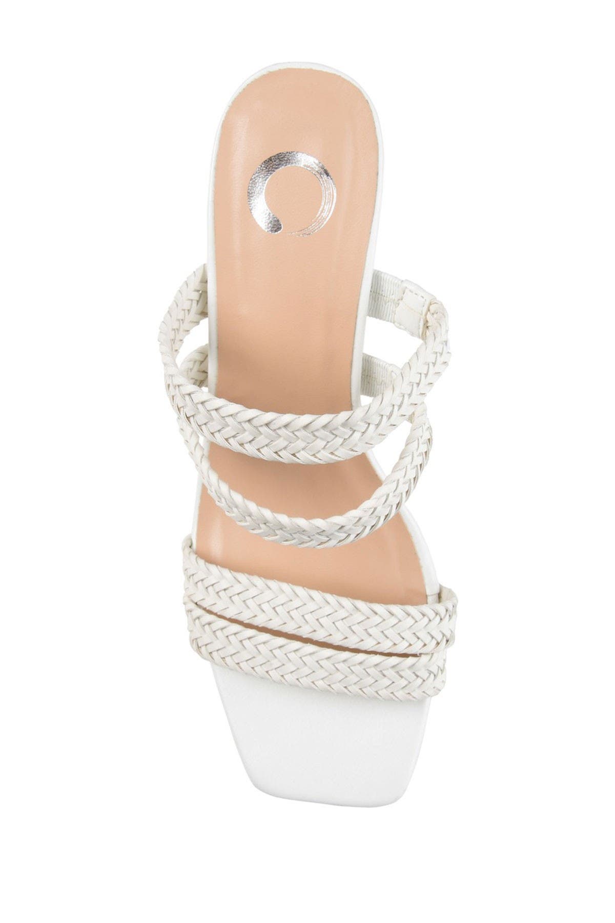 JOURNEE Natia Strappy Block Heel Sandal, Alternate, color, WHITE