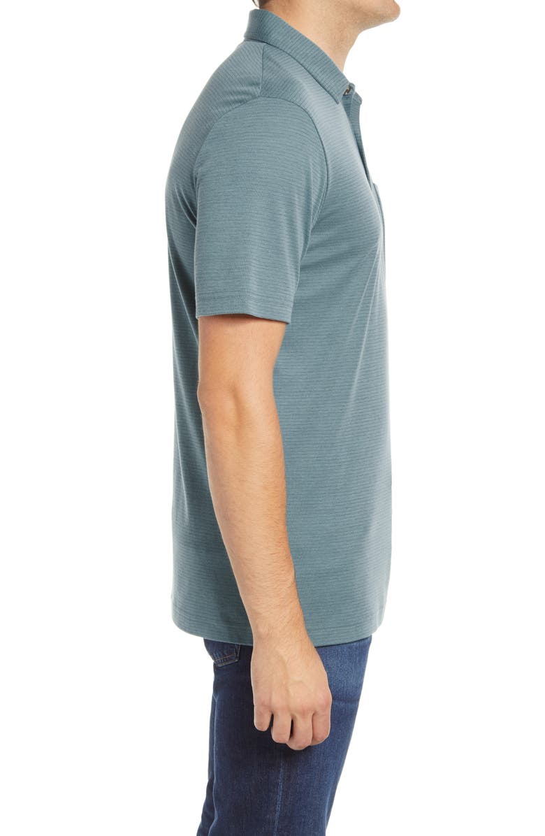 TravisMathew El Nindo Pinstripe Pocket Piqué Polo, Alternate, color, 