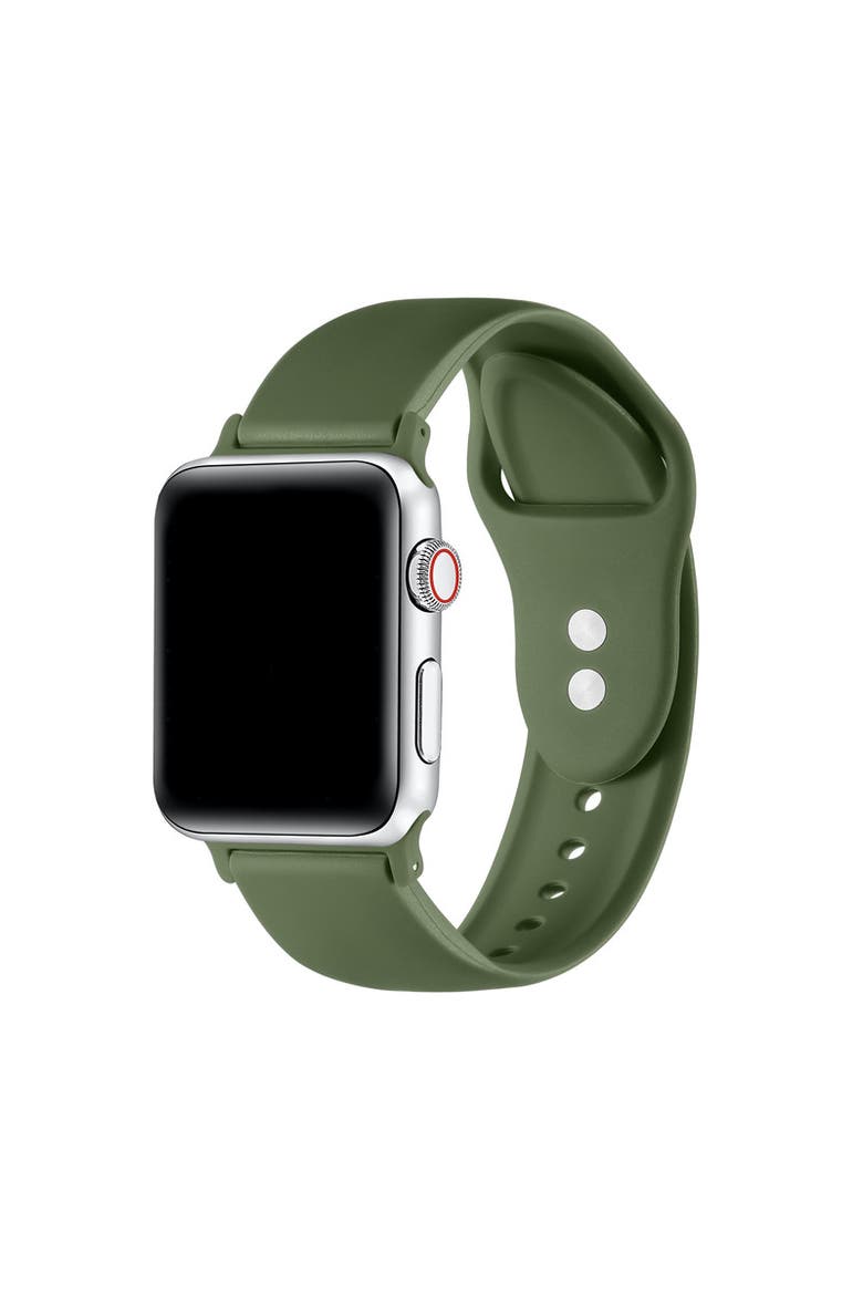 Silicone Band for Apple Watch, Main, color, Wild Green
