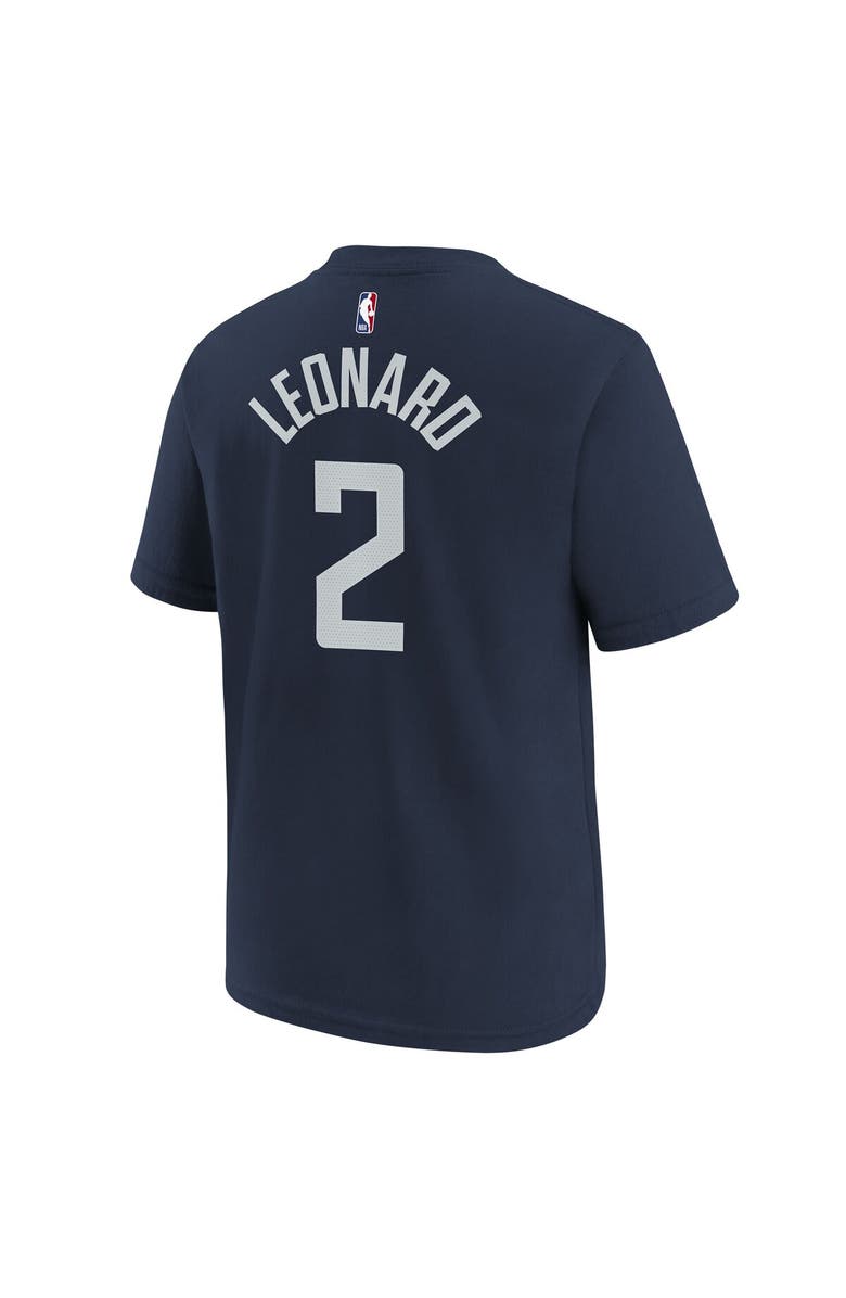 Nike Youth Nike Kawhi Leonard Navy LA Clippers 2023/24 City Edition Name & Number T-Shirt, Alternate, color, 