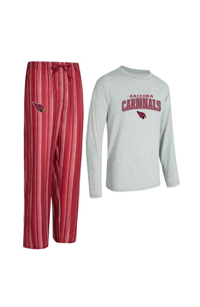 CONCEPTS SPORT Men's Concepts Sport Arizona Cardinals Petition Long Sleeve T-Shirt & Pants Sleep Set, Main, color, Cardinal