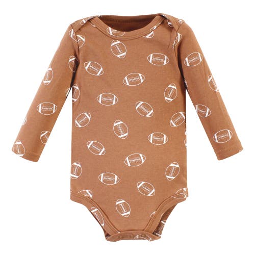Hudson Baby Five-piece Collection Of Long-sleeve Cotton Bodysuits In Multi