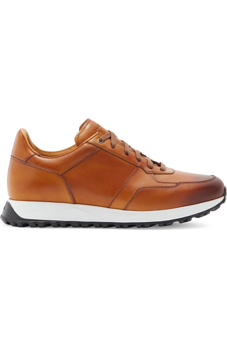 Magnanni Fado Leather Sneaker, Alternate, color, Cuero