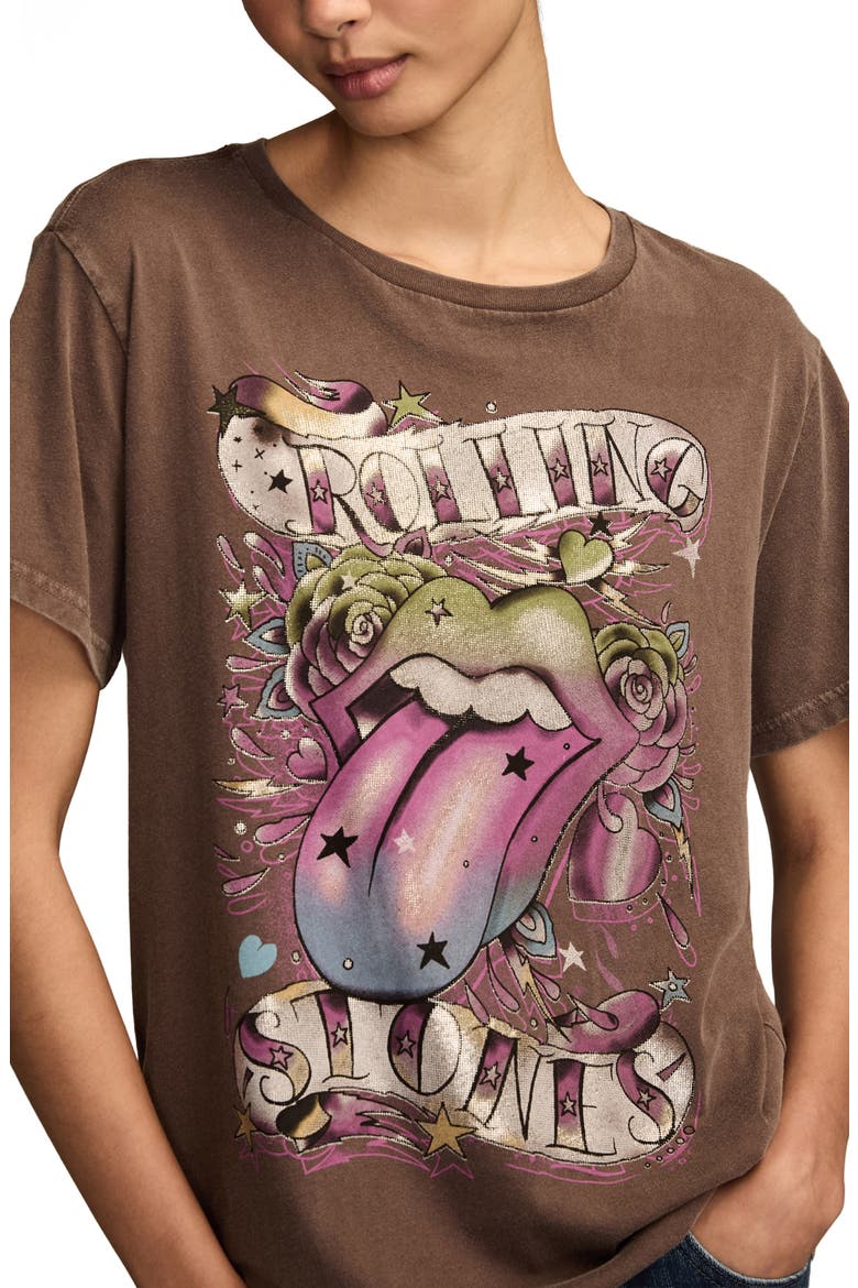 Rolling Stones Tattoo Cotton Graphic T-Shirt, Alternate, color, SHOPPING BAG