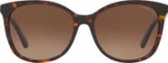 COACH 57mm Gradient Polarized Round Sunglasses