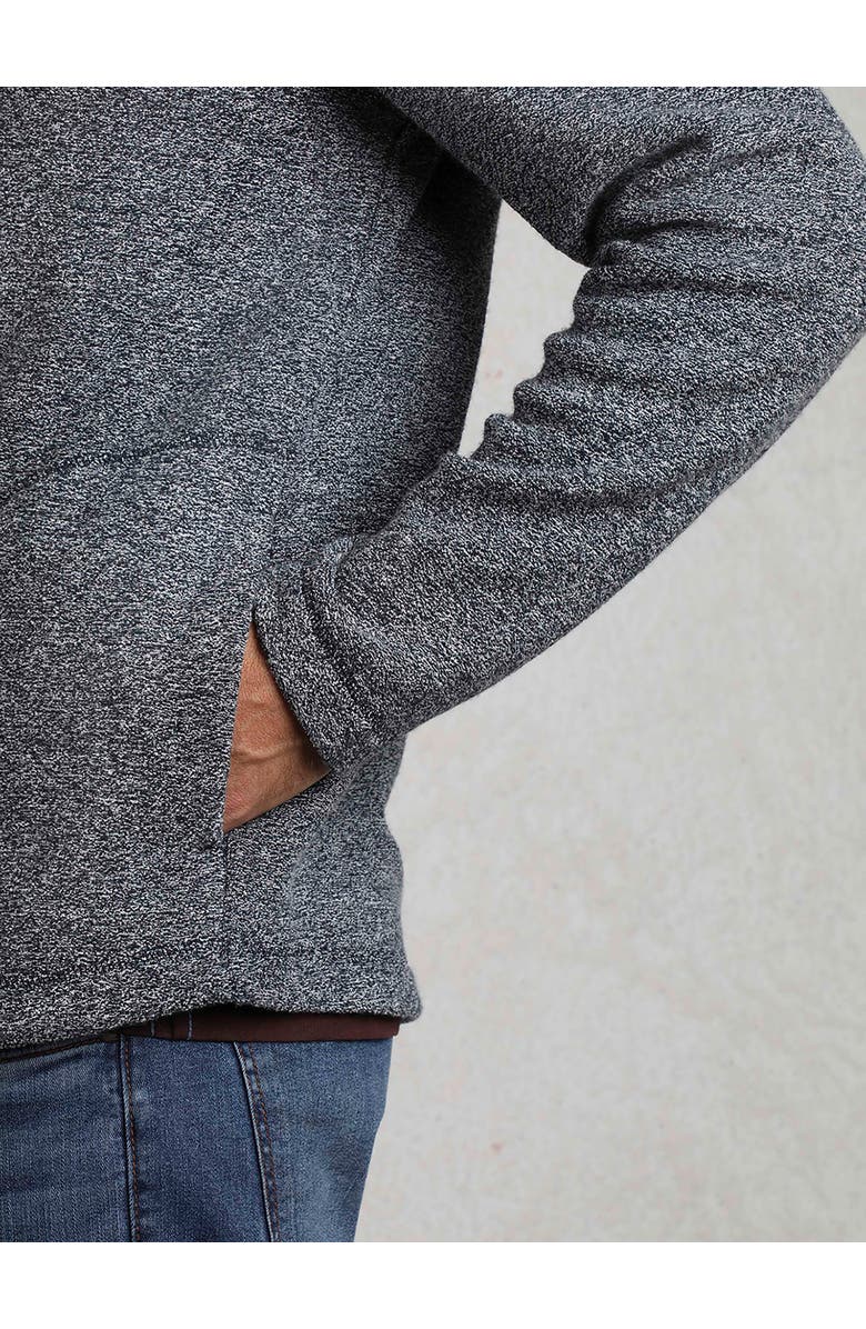 Weird Fish Thames Full Zip Snow Marl Fleece, Alternate, color, Navy