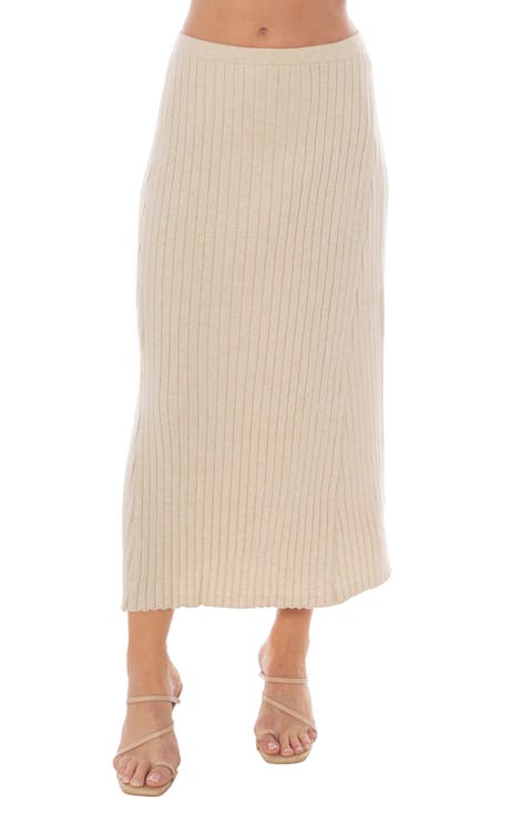 Pleated Sweater Skirt