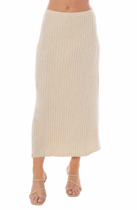 TASH AND SOPHIE Pleated Sweater Skirt