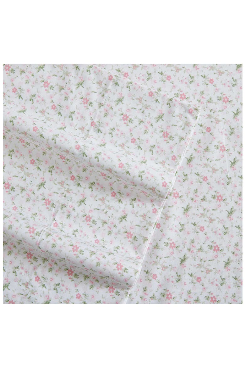 Evie 4-Piece Cotton Sheet Set, Alternate, color, PINK