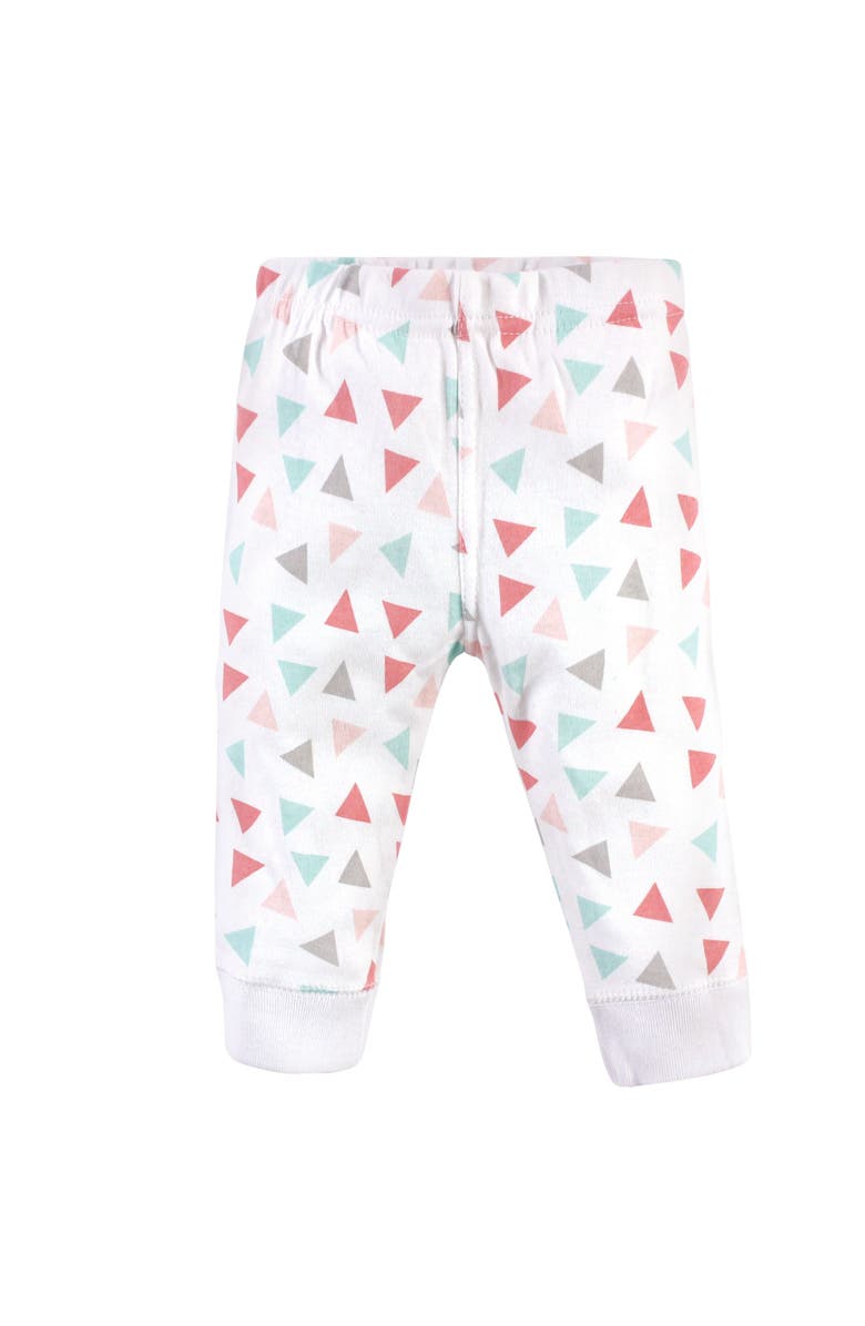 Luvable Friends Four Pack Essential Pants, Alternate, color, Girl Basic Elephant