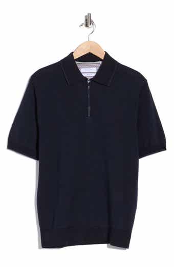 Cactus Man Textured Quarter Zip Polo