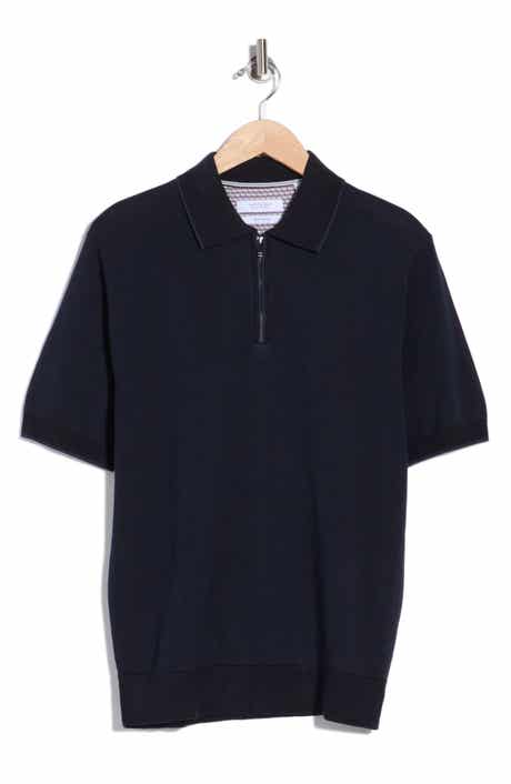 Cactus Man Textured Quarter Zip Polo