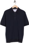 Cactus Man Textured Quarter Zip Polo