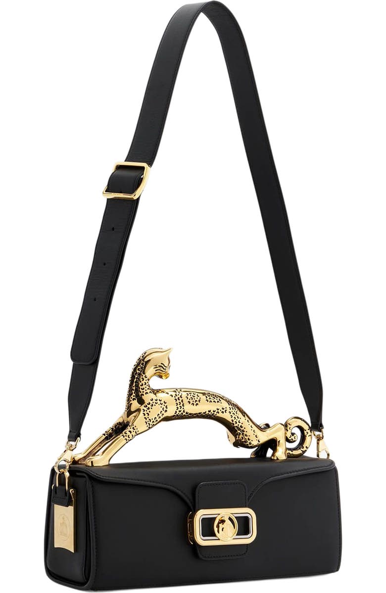 Lanvin Pencil Cat Bag In Box Calf, Alternate, color, Black